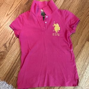 Pink polo shirt